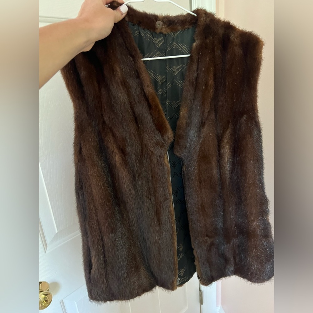 Mink fur vest - vintage